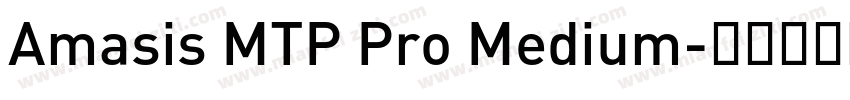 Amasis MTP Pro Medium字体转换